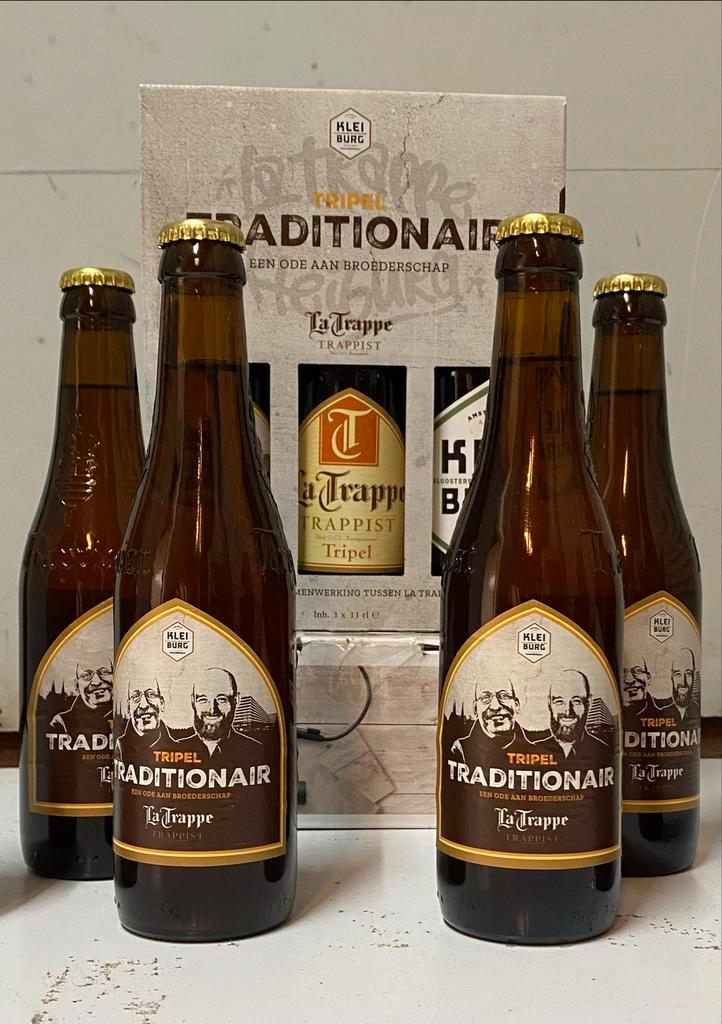 La Trappe Tripel Traditionair set, Verzamelen, Biermerken, Nieuw, Flesje(s), La Trappe, Ophalen of Verzenden