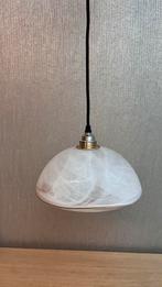 Gemarmerde Glazen Lampenkappen. Zie tekst., Ophalen of Verzenden, Zo goed als nieuw, Glas, Minder dan 50 cm