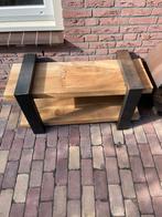 Stoere buitentafel voor onder veranda met zware eiken balken, Ophalen, Gebruikt, Rechthoekig, Hout