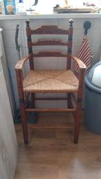 Antieke biezenstoel, Antiek en Kunst, Antiek | Meubels | Stoelen en Banken, Ophalen