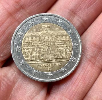 2 Euro HERDENKINGSMUNT Duitsland BRANDENBURG 2020 beschikbaar voor biedingen