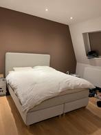 IKEA DUNVIK bed - Boxspring, Ophalen, Beige, Tweepersoons, Zo goed als nieuw