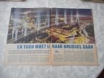 Brussel. Expo. U moet naar Brussel. 1958., Verzenden, 1940 tot 1960, Knipsel(s)