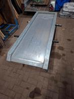 Zinken Waterval met Hardhouten Onderstel, Ophalen, Glas, Gebruikt, Overige materialen