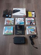 Nintendo DS Lite Compleet met 7 Games en Hoes, Spelcomputers en Games, Spelcomputers | Nintendo DS, Met games, Gebruikt, Zwart