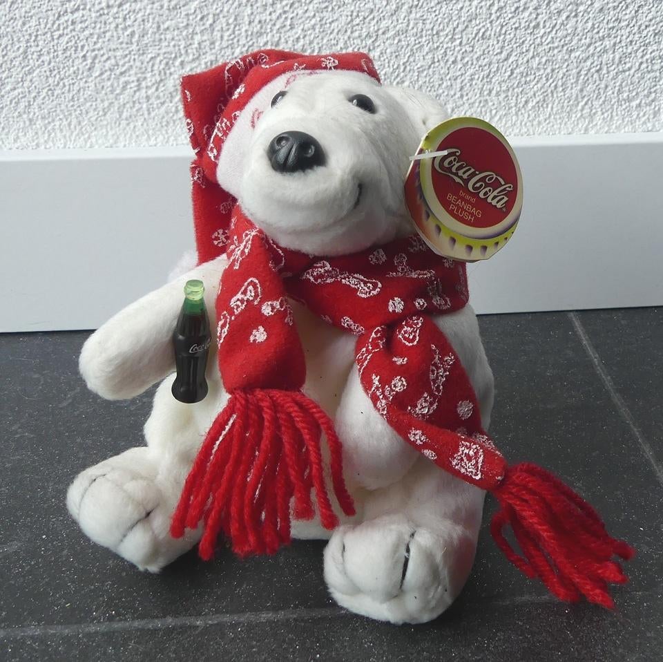 Coca Cola knuffel ijsbeer pluche ijsbeerknufffel 1999, Verzamelen, Merken en Reclamevoorwerpen, Zo goed als nieuw, Gebruiksvoorwerp