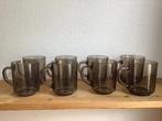 8 rookglas bekers / vintage thee mokken., Verzamelen, Retro, Ophalen of Verzenden, Huis en Inrichting