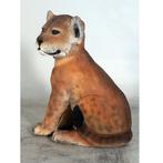 Lion Cub Sitting – Welp Leeuw beeld Hoogte 55 cm, Nieuw, Ophalen