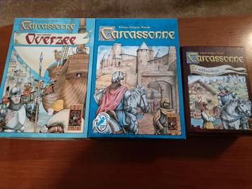 Carcassonne + Overzee + Uitbreiding - Zeer Goede Staat beschikbaar voor biedingen