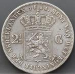 Rijksdaalder 1854 - 2 1/2 gulden 1854 Willem 3, Koning Willem III, Verzenden, Zilver, Losse munt