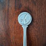 Verzilverd theelepeltje met logo PS, Antiek en Kunst, Antiek | Goud en Zilver, Ophalen of Verzenden, Zilver
