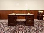 Klassiek Engels Chesterfield Bureau Partnerdesk, Ophalen
