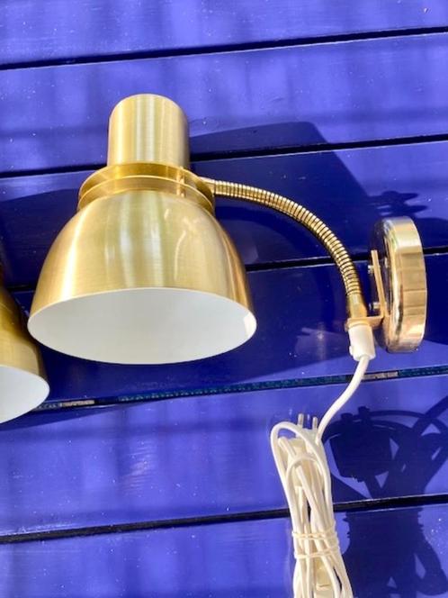 Belid Zweden type V231: 2 identieke wandlampen/bedlampen., Huis en Inrichting, Lampen | Wandlampen, Gebruikt, Metaal, Ophalen of Verzenden