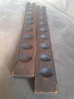 2 Paasei Mallen - Decoratie, Gebruikt, Bruin, Ophalen of Verzenden, Minder dan 25 cm