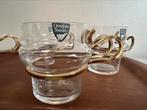 Vintage 4 Orrefors ‘Hot & Cold’ Espresso glas Bo Lindekrantz, Huis en Inrichting, Keuken | Servies, Ophalen of Verzenden, Zo goed als nieuw