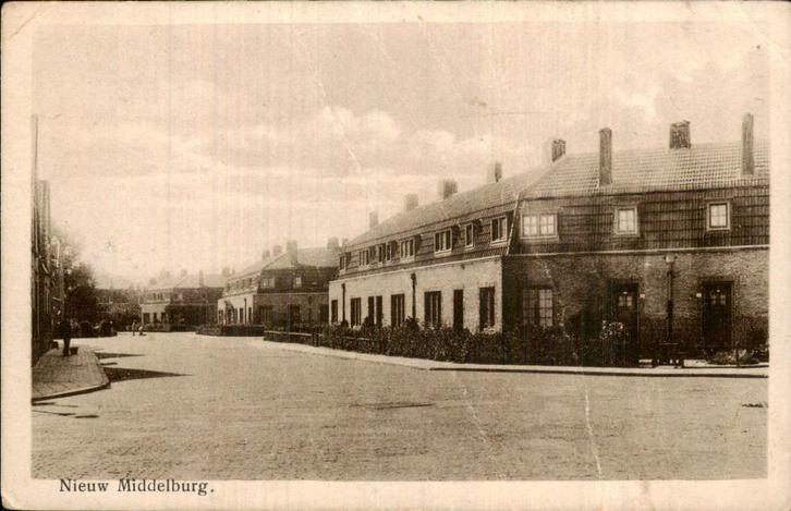 Nieuw Middelburg, Verzamelen, Ansichtkaarten | Nederland, Gelopen, Zeeland, Voor 1920, Ophalen of Verzenden