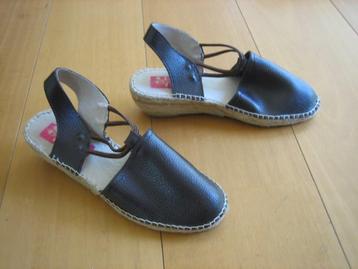 Nieuw! Bruin leren espadrilles RUIZ BERNAL 38 snazzeys beschikbaar voor biedingen