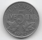 Canada 5 cents 1927 KM# 29, Postzegels en Munten, Munten | Amerika, Verzenden, Noord-Amerika, Losse munt