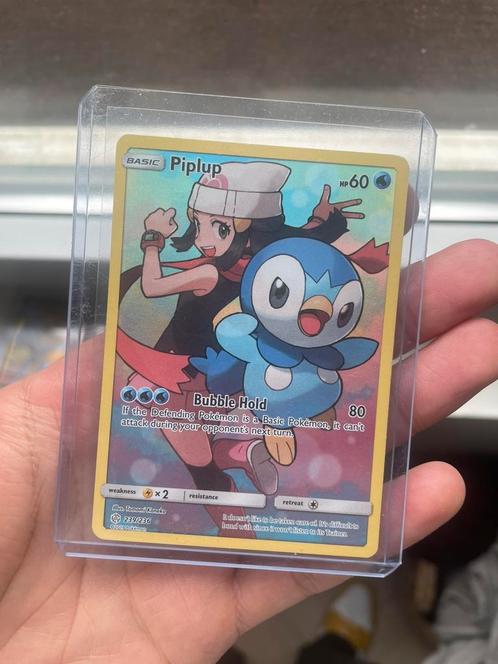 Piplup holo 239/236, Hobby en Vrije tijd, Verzamelkaartspellen | Pokémon, Zo goed als nieuw, Foil, Ophalen of Verzenden