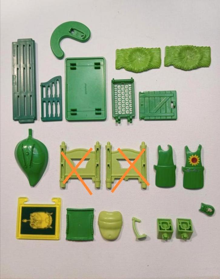 N Playmobil onderdelen groen, Kinderen en Baby's, Speelgoed | Playmobil, Zo goed als nieuw, Ophalen of Verzenden