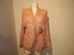 Essentiel groffer gebreid vest roze gemelleerd zacht M