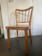 6 stuks houten vintage eetkamerstoelen, Ophalen, Zo goed als nieuw, Bruin, Twee