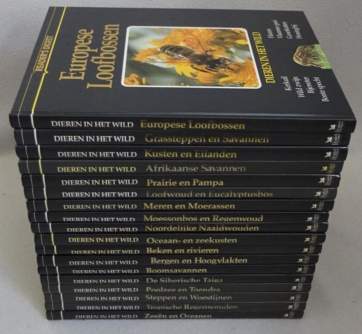 Complete 18-delige serie Dieren in het wild Reader's Digest, Boeken, Natuur, Zo goed als nieuw, Natuur algemeen, Ophalen of Verzenden