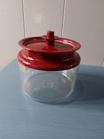 Vintage Tupperware voorraadpot trommel rood, Ophalen of Verzenden, Zo goed als nieuw, Rood, Bus of Trommel