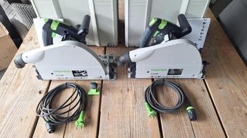 2x Festool TS 75 EBQ invalzaag cirkelzaag zaagmachine beschikbaar voor biedingen