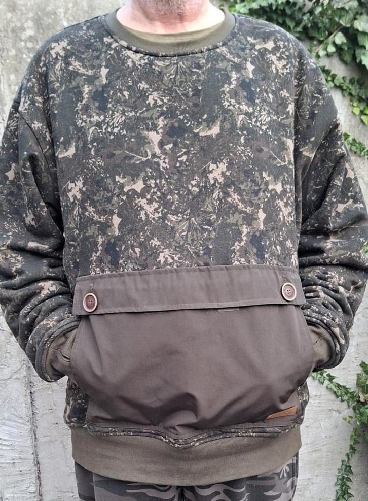 Nash ZERO TOLERANCE heavy weight camo jumper, Watersport en Boten, Hengelsport | Karpervissen, Zo goed als nieuw, Overige typen
