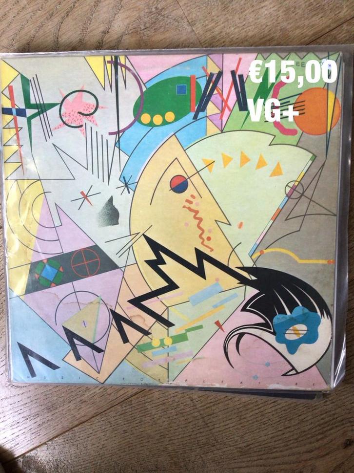 The Damned- music for pleasure, Cd's en Dvd's, Vinyl | Rock, Zo goed als nieuw, Overige formaten, Ophalen of Verzenden