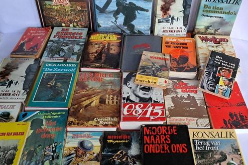 Verzameling oorlogsboeken - overwegend WW2, Boeken, Oorlog en Militair, Zo goed als nieuw, Algemeen, Tweede Wereldoorlog, Verzenden