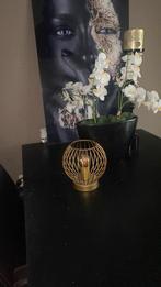 Tafellamp goudkleurig, Huis en Inrichting, Lampen | Tafellampen, Ophalen, Zo goed als nieuw, Minder dan 50 cm