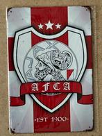 Ajax - Vintage Ajax metalen bordjes formaat A4 (21x29 cm), Verzenden, Nieuw, Ajax, Poster, Plaatje of Sticker