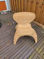 Vintage Ikea Design Rattan Wicker Lounge Chair 1990's, Gebruikt, Ophalen of Verzenden, Rotan