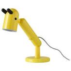Ikea Krux Gele bureaulamp, Huis en Inrichting, Lampen | Tafellampen, Ophalen of Verzenden, Gebruikt, Kunststof, Minder dan 50 cm
