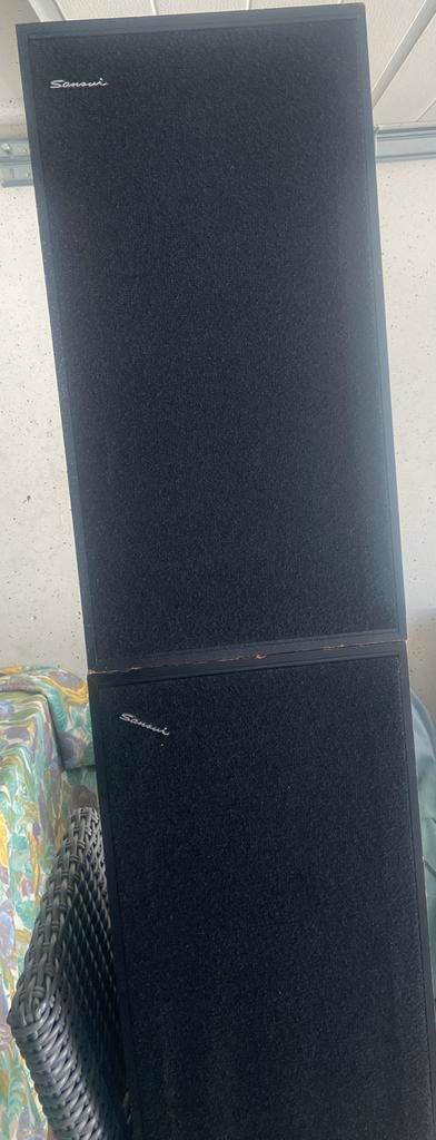 Samsui es 200 1974 vintage speakers, Audio, Tv en Foto, Luidsprekers, Gebruikt, Front, Rear of Stereo speakers, Minder dan 60 watt