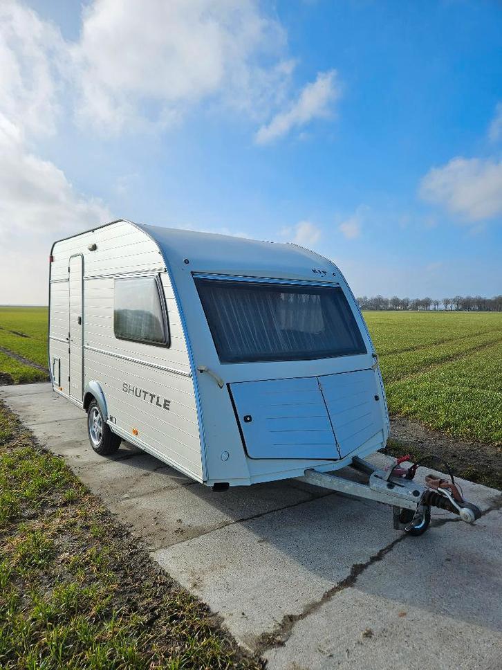 Te Koop Kip Caravan, Caravans en Kamperen, Caravans, Particulier, tot en met 2, 750 - 1000 kg, Rondzit, Kip, Fietsenrek, Kachel