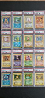 Base set Shadowless Psa 8 complete 16 Holo set., Ophalen, Zo goed als nieuw