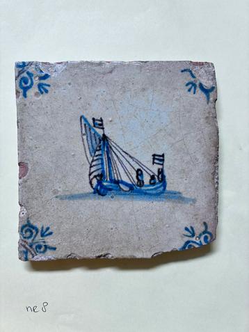 Tegel Delfts Blauw - Oud Hollands Witje beschikbaar voor biedingen