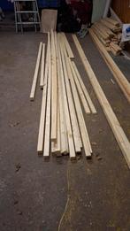 Restpartij houten latten en planken en plinten, Doe-het-zelf en Verbouw, Hout en Planken, Ophalen, Nieuw, Vuren, Balk