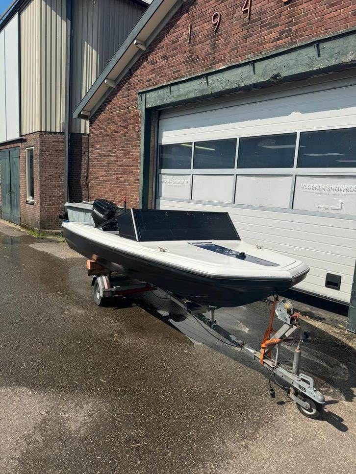 Leuke Beekman speedboot met 60pk Mercury - Opknapper, Watersport en Boten, Motorboten en Motorjachten, Gebruikt, Polyester, Tot 6 meter