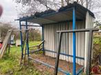 Overkapping of opslag(Stalen frame met damwand bekleed, Ophalen, Gebruikt, Metaal