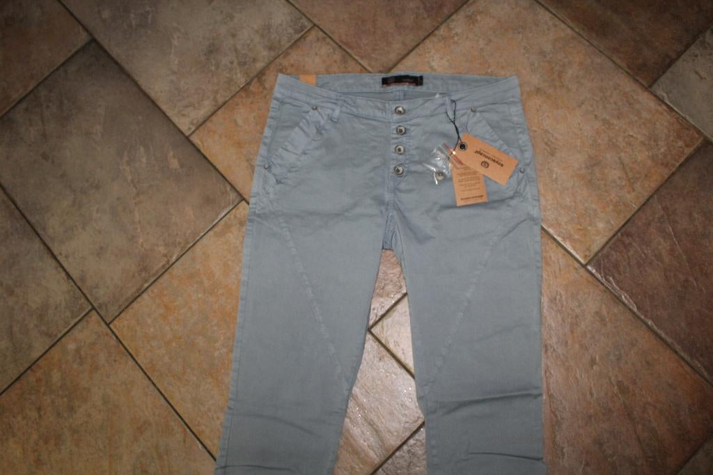 Soyaconcept Cira groene stretch broek mt 42/31 KOOPJE, Soyaconcept, ., Maat 42/44 (L), Nieuw