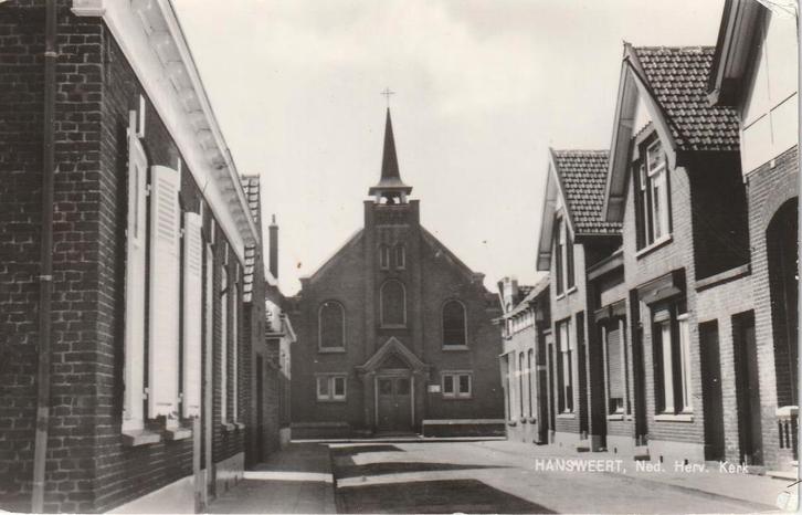 HANSWEERT Ned. Herv. Kerk (Rechte Rand), Verzamelen, Ansichtkaarten | Nederland, Ongelopen, Zeeland, 1960 tot 1980, Verzenden
