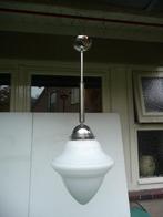 gispen lamp/schoollamp/chromen lamp/pendel lamp, Huis en Inrichting, Lampen | Hanglampen, Ophalen of Verzenden, Glas, Minder dan 50 cm
