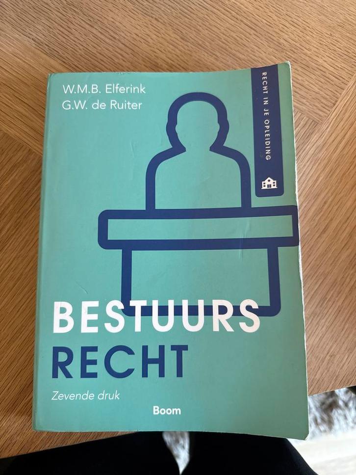 Bestuursrecht - W.M.B. Elferink & G.W. de Ruiter, Boeken, Studieboeken en Cursussen, Gelezen, HBO, Alpha, Ophalen of Verzenden