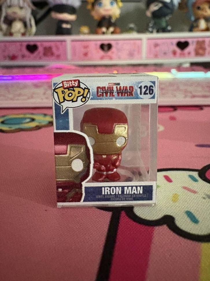 Funko Bitty Pop!: Iron man 126 (chase) civil war, Verzamelen, Poppetjes en Figuurtjes, Zo goed als nieuw, Ophalen of Verzenden