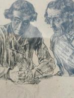 Jan Toorop 2 apostelen, Antiek en Kunst, Kunst | Etsen en Gravures, Ophalen of Verzenden