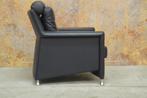 ZGANieuw donkerblauwe Leolux Paian fauteuil zitdiepte instel, Leolux, Minder dan 75 cm, Design, Ophalen of Verzenden